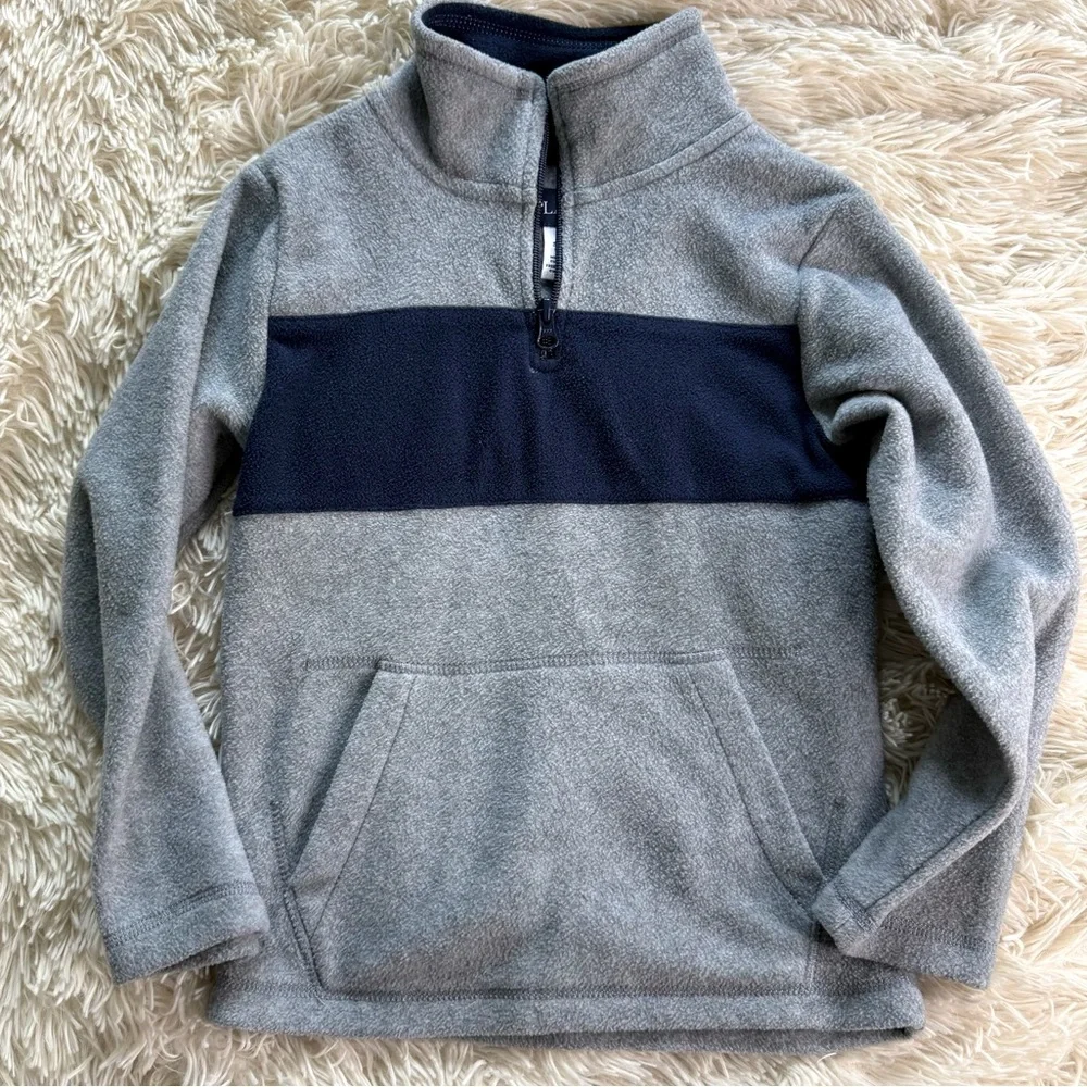 The Children’s Place Grey Blue Quarterzip Size Small/5/6